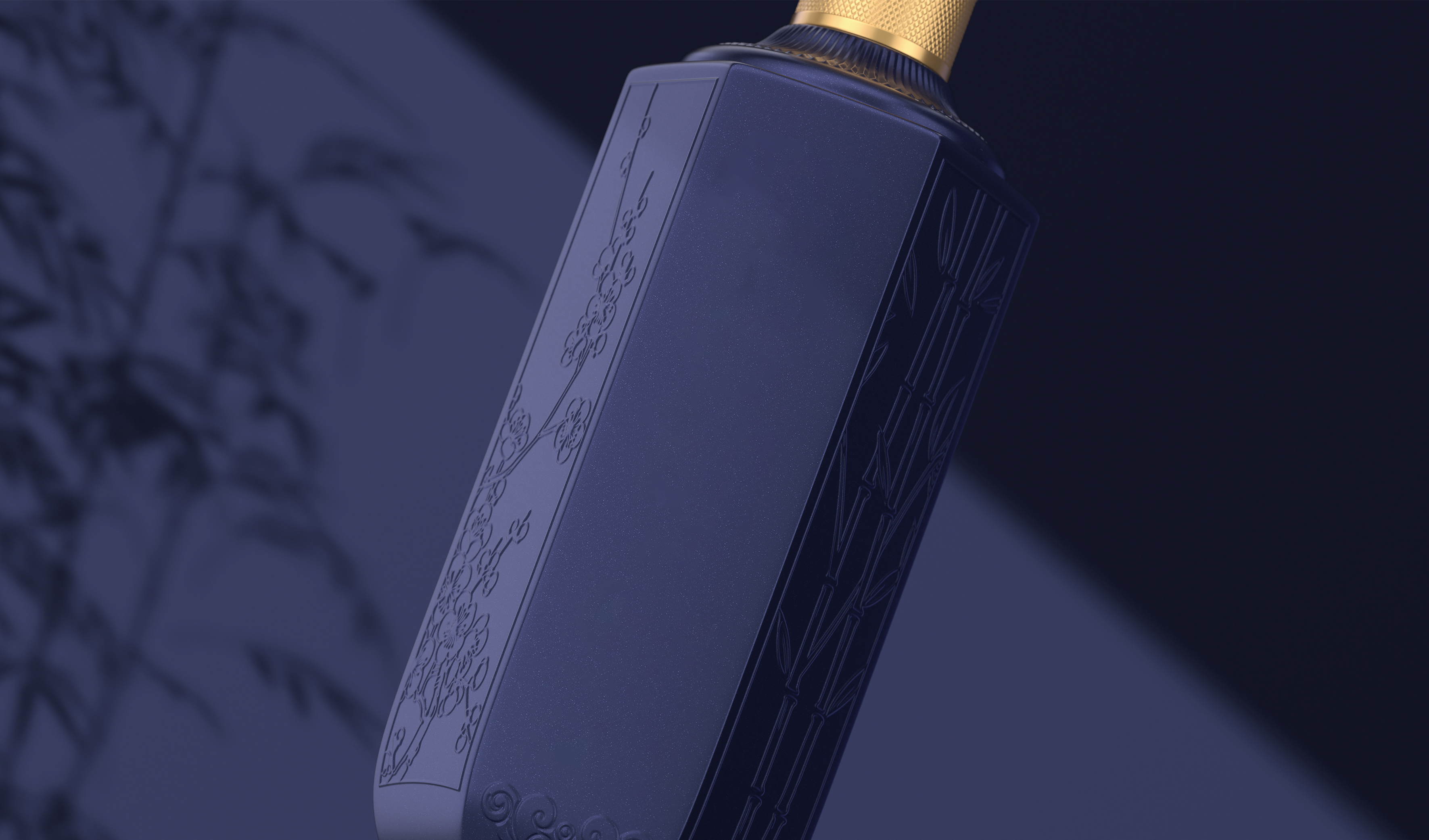 酒瓶 白酒 金色喷漆工艺 文创 传统 文化 商务 送礼 生肖 生日 喜宴 节日 酒瓶模型 D23模型
