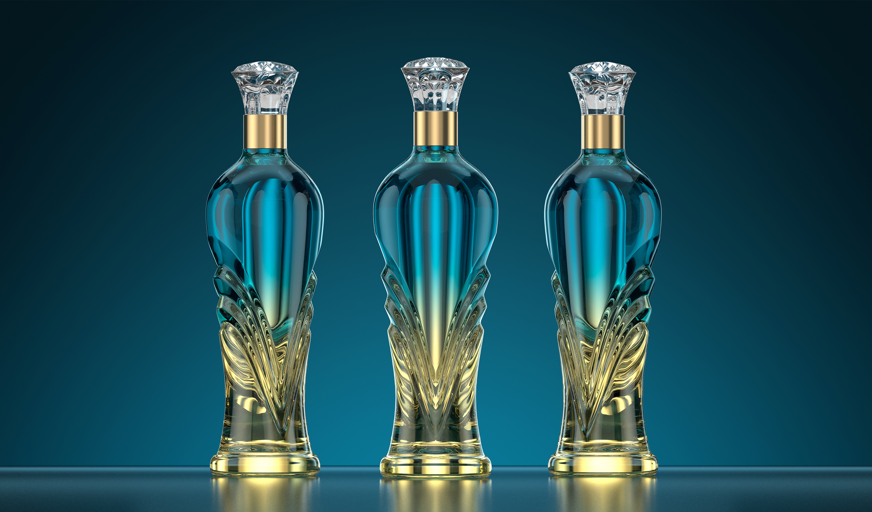 原创瓶型模型  外观造型设计 玻璃瓶 文创 传统 文化 商务 送礼 生肖 生日 喜宴 节日 玻璃渐变色 D28模型