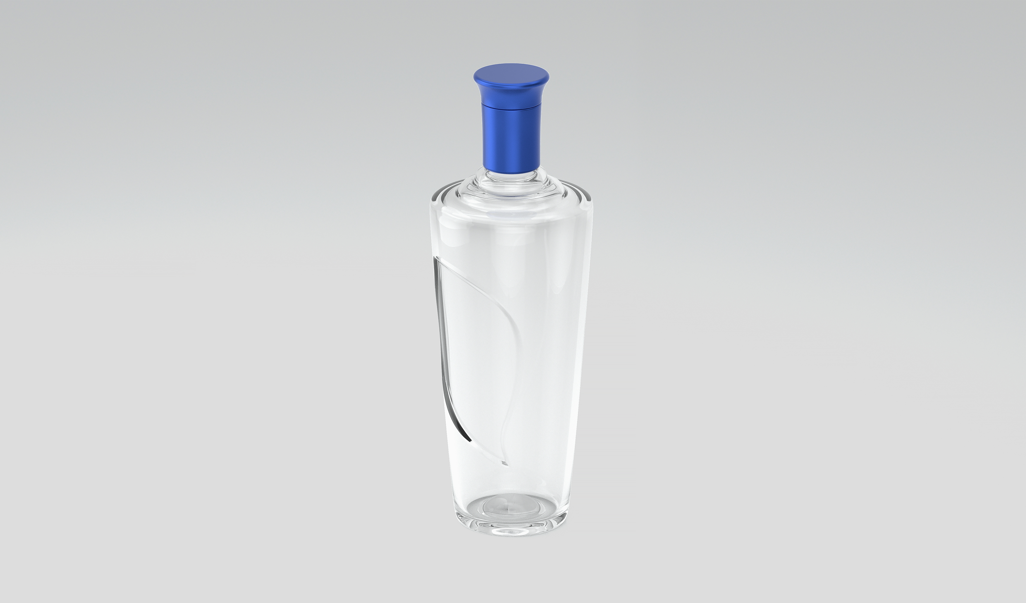 传统 白酒玻璃瓶 玻璃瓶 文创 传统 文化 商务 送礼 生肖 生日 喜宴 节日 叶片凹槽贴标 D17模型