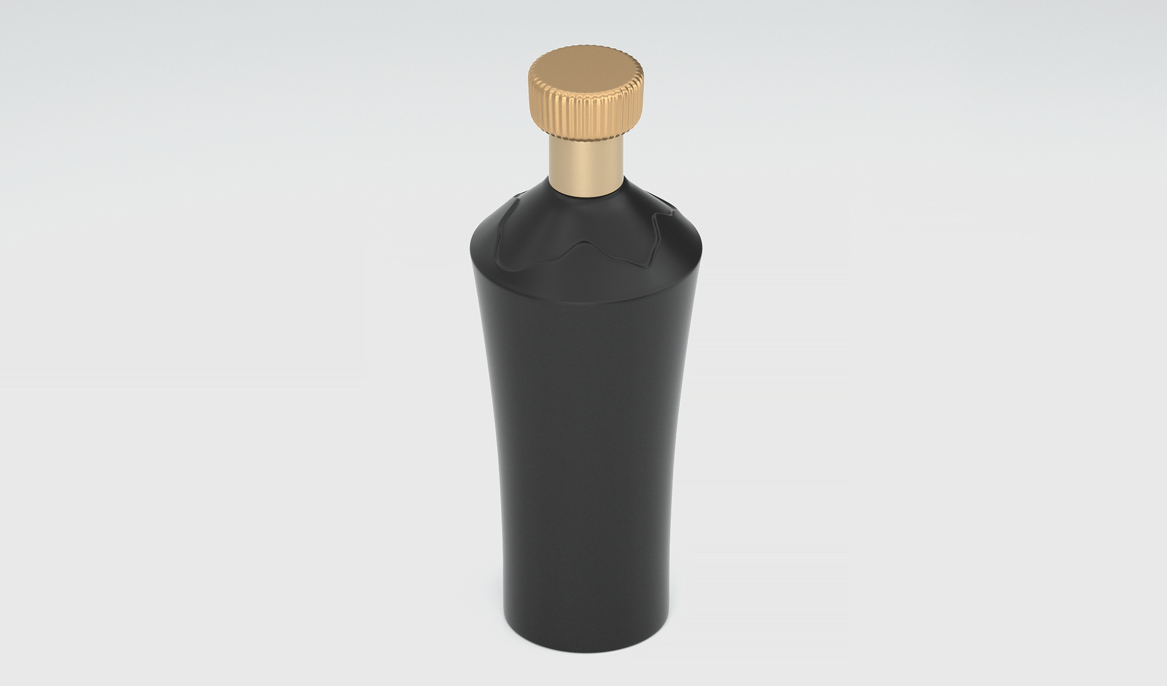 商务酒瓶 文创 传统 文化 商务 送礼 生肖 生日 喜宴 节日 玻璃喷漆磨砂黑色 D15模型