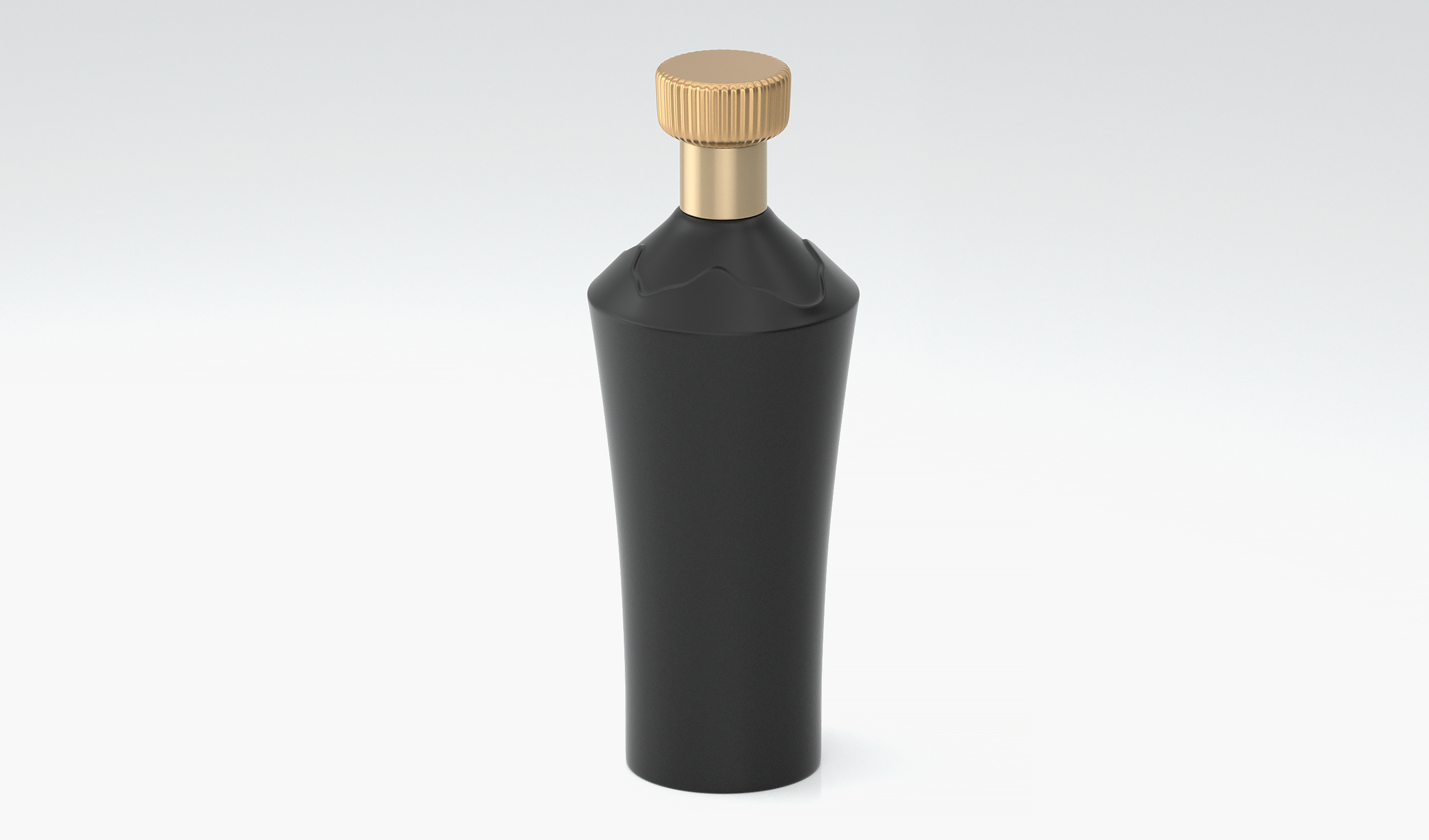 商务酒瓶 文创 传统 文化 商务 送礼 生肖 生日 喜宴 节日 玻璃喷漆磨砂黑色 D15模型