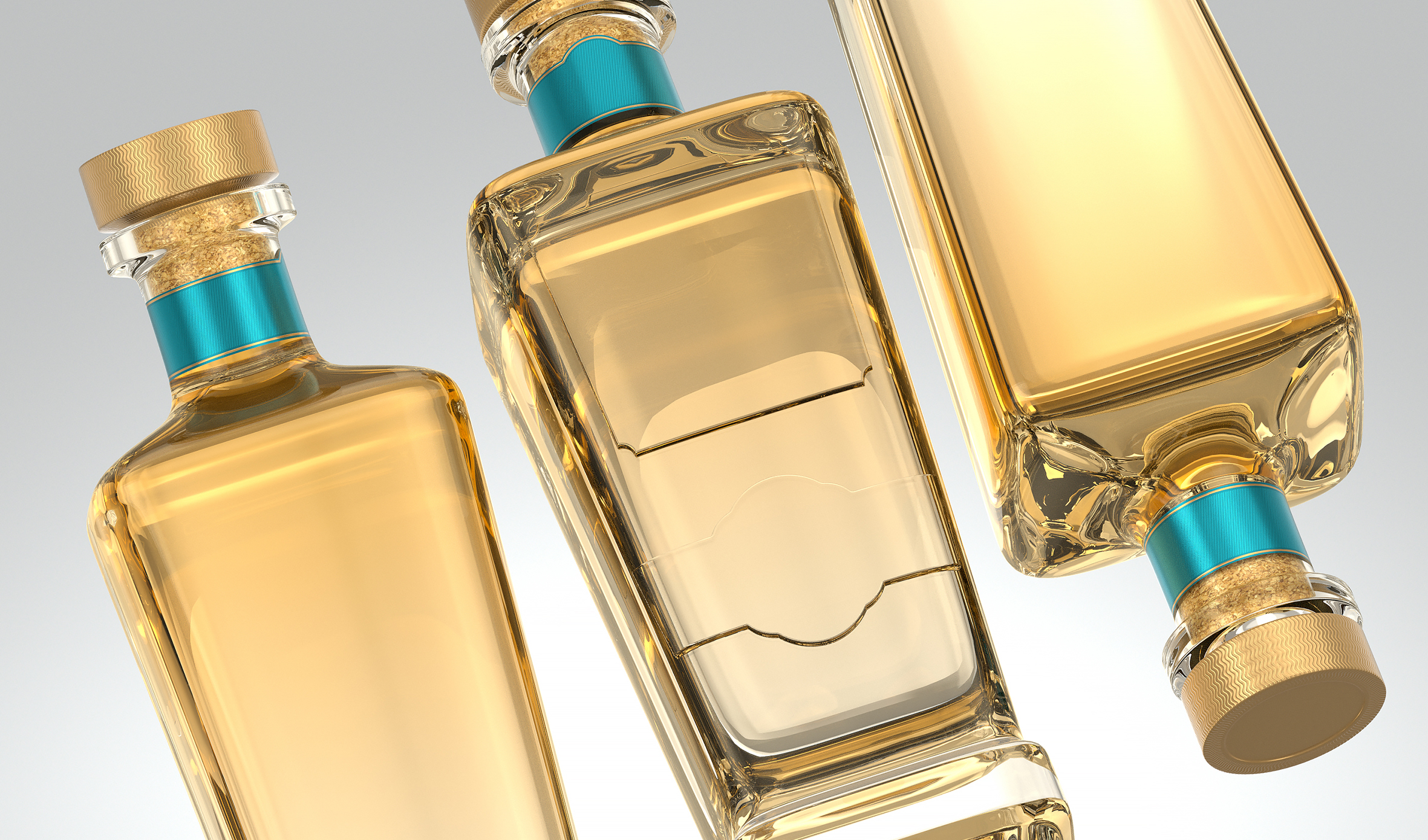 玻璃瓶型 玻璃瓶 文创 传统 文化 商务 送礼 生肖 生日 喜宴 节日 酒瓶  渐变喷色工艺 C34模型