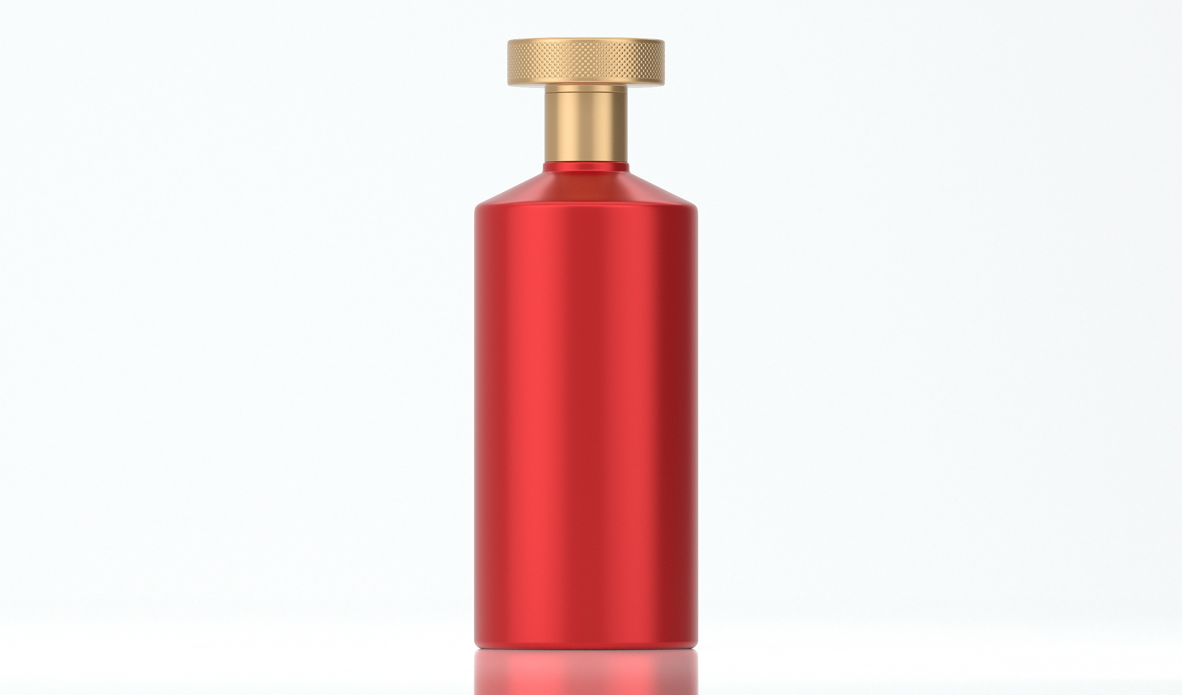 酱香酒瓶  喜庆红喷色工艺 A04模型