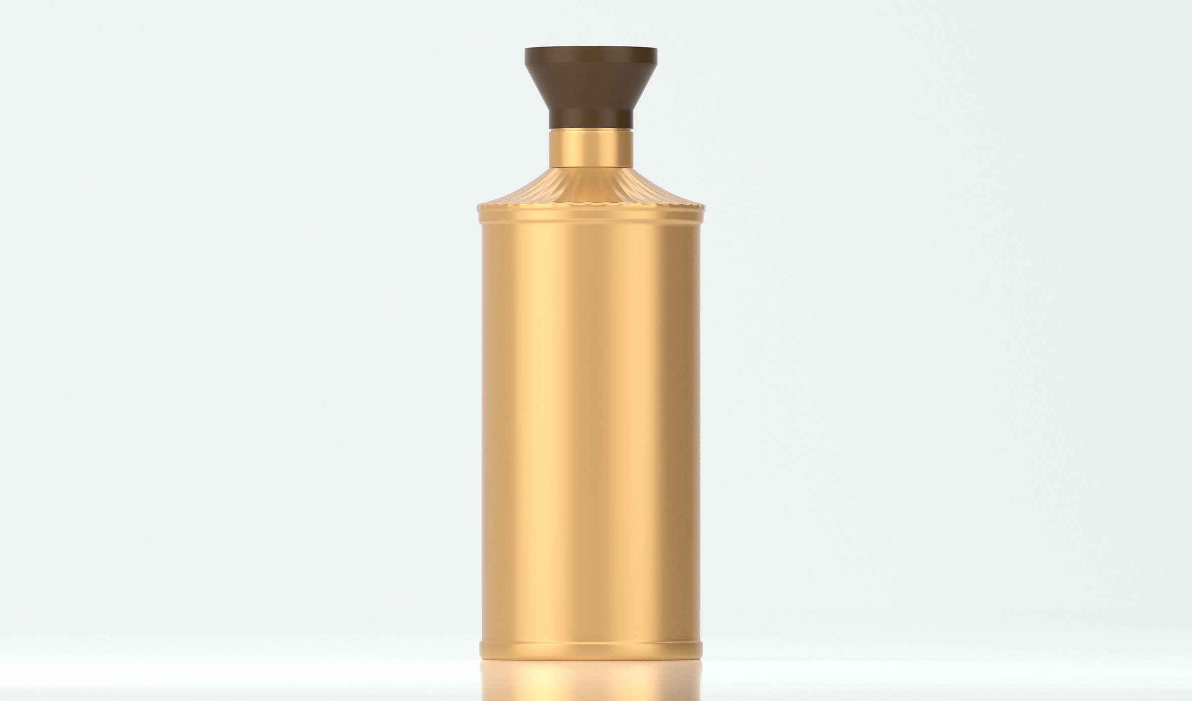 金色酒瓶 文创 传统 文化 商务 送礼 生肖 生日 喜宴 金属喷漆磨砂工艺  A09模型