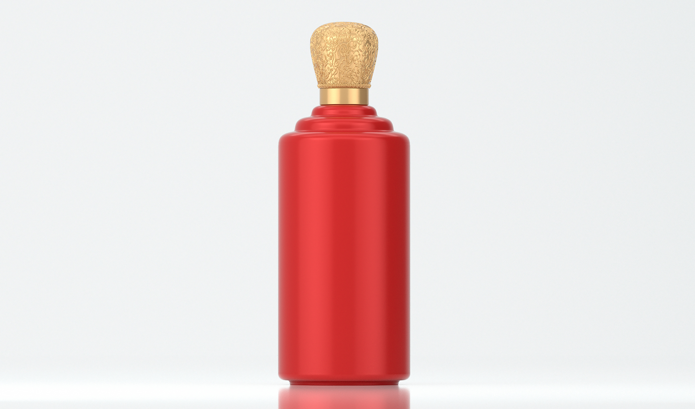 喜庆酒瓶  喷色光泽工艺  A15模型