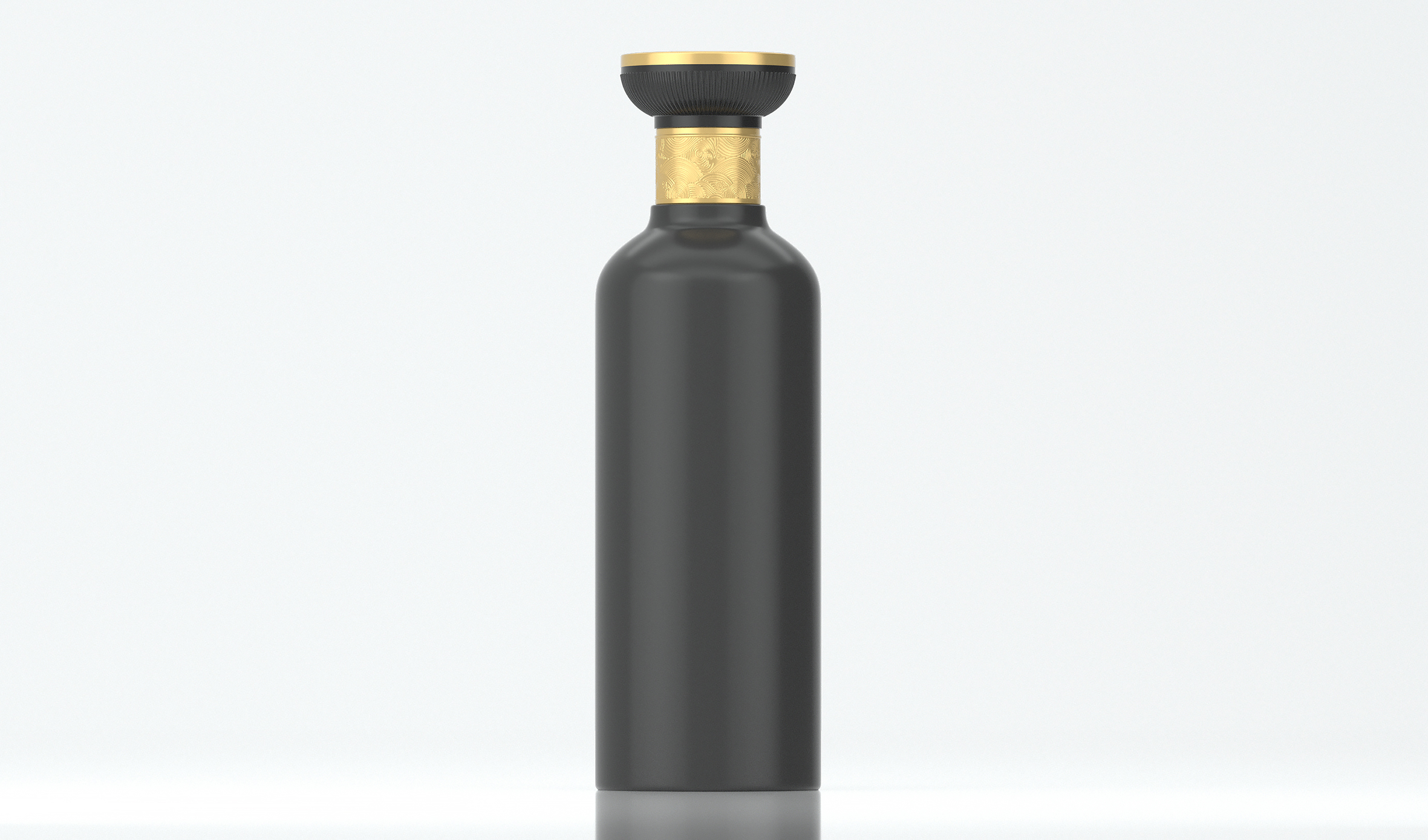 黑色酒瓶 文创 传统 文化 商务 送礼 生肖 生日 喜宴  喷色光泽工艺  A41模型