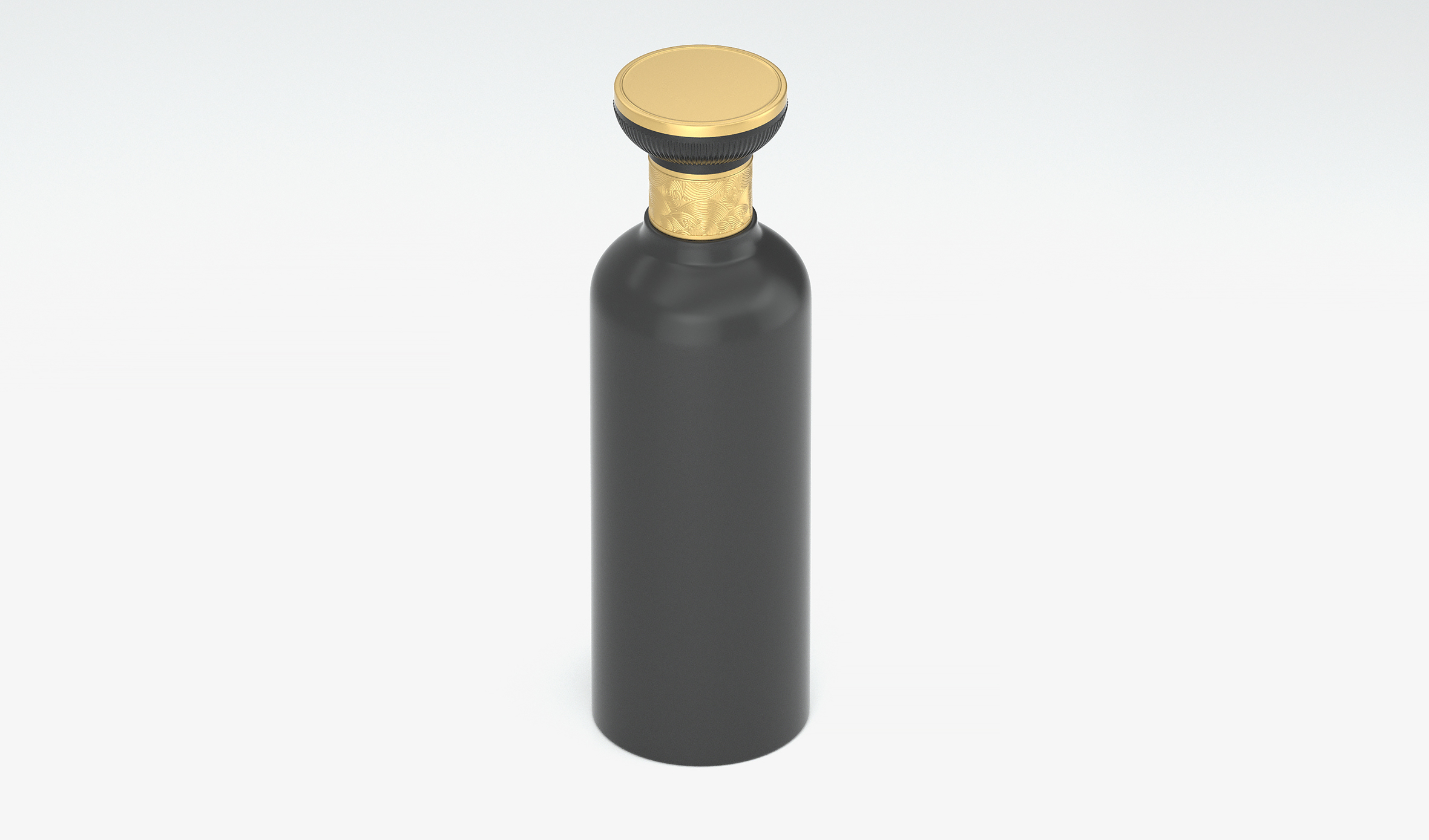 黑色酒瓶 文创 传统 文化 商务 送礼 生肖 生日 喜宴  喷色光泽工艺  A41模型