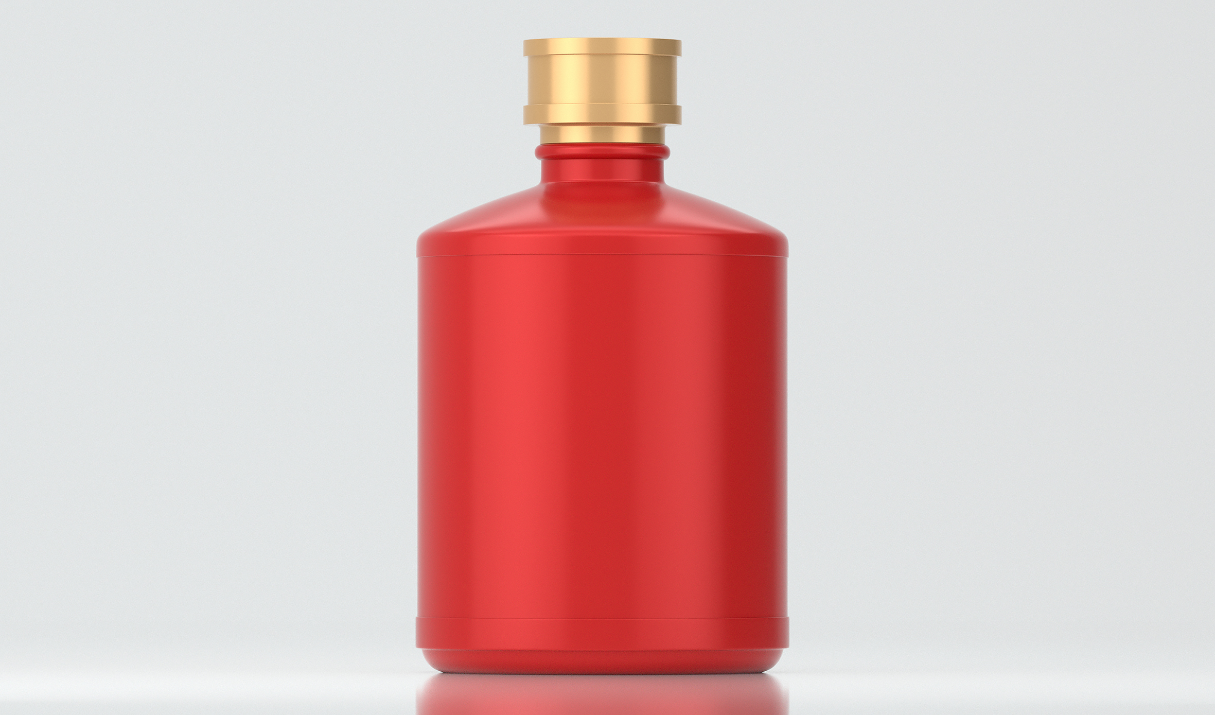 红色酒瓶 喜宴 喜庆 新年 送礼 喷色光泽工艺  A48-1模型