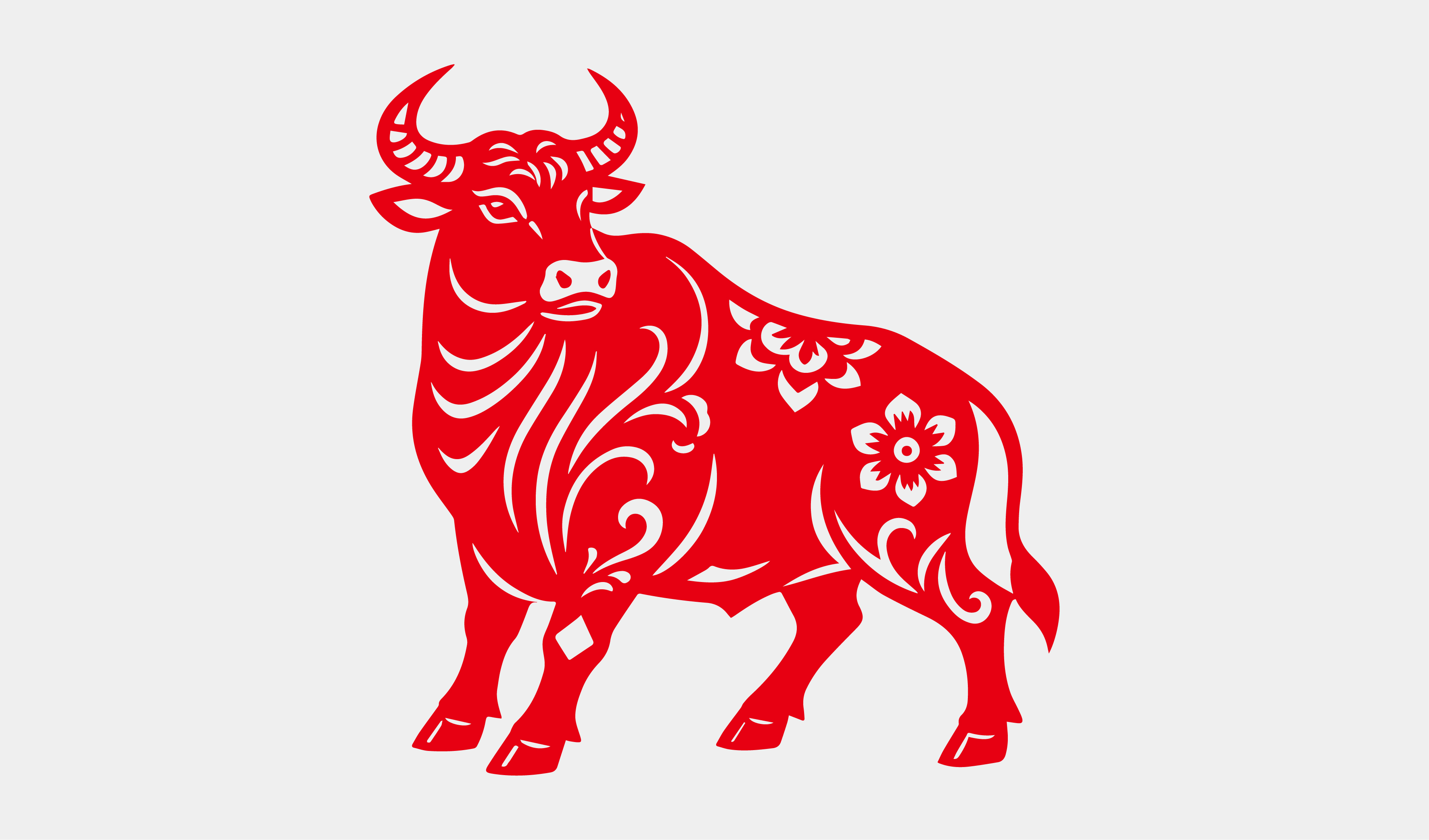 新年-生肖剪纸-牛