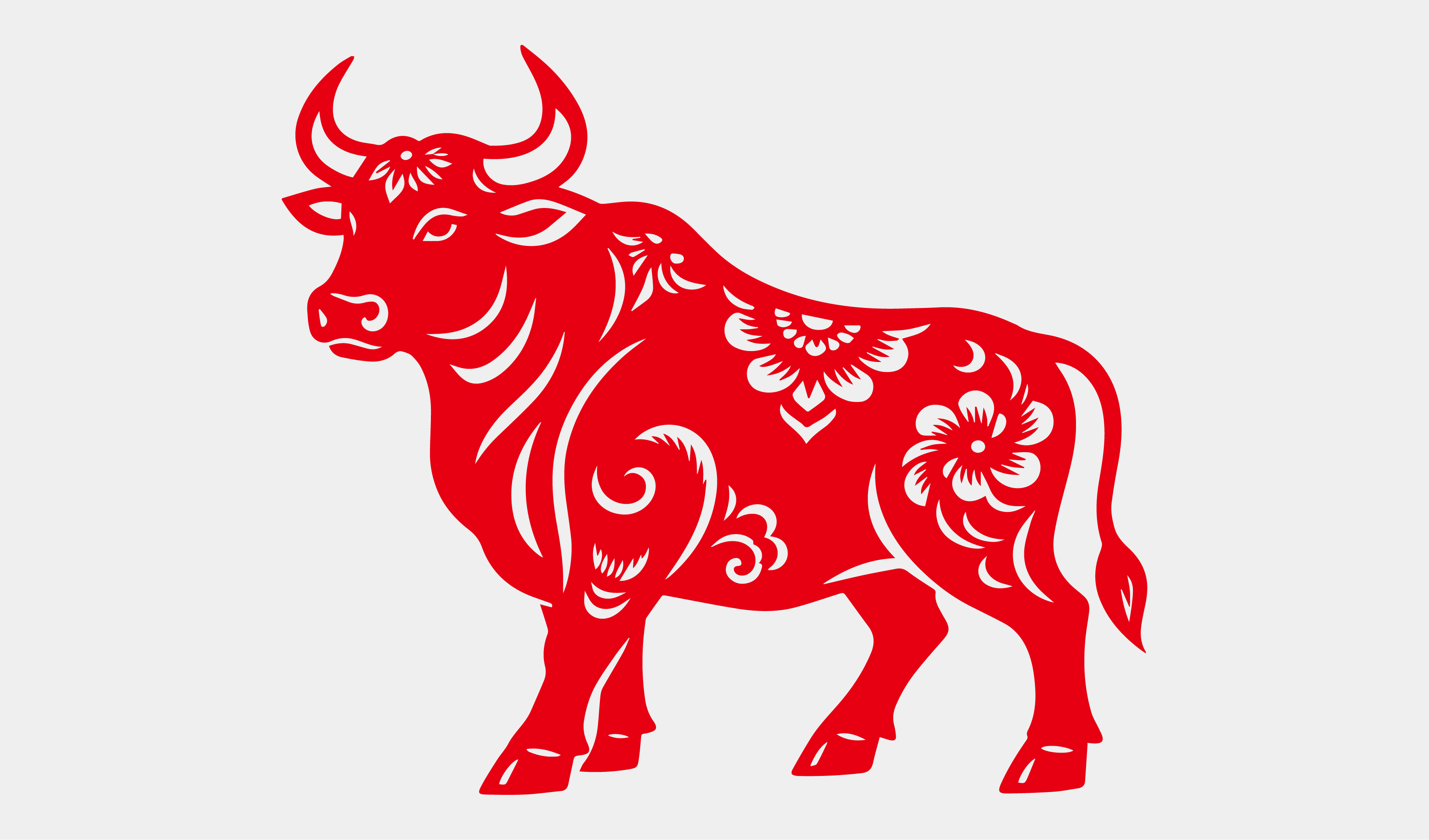 新年-生肖剪纸-牛