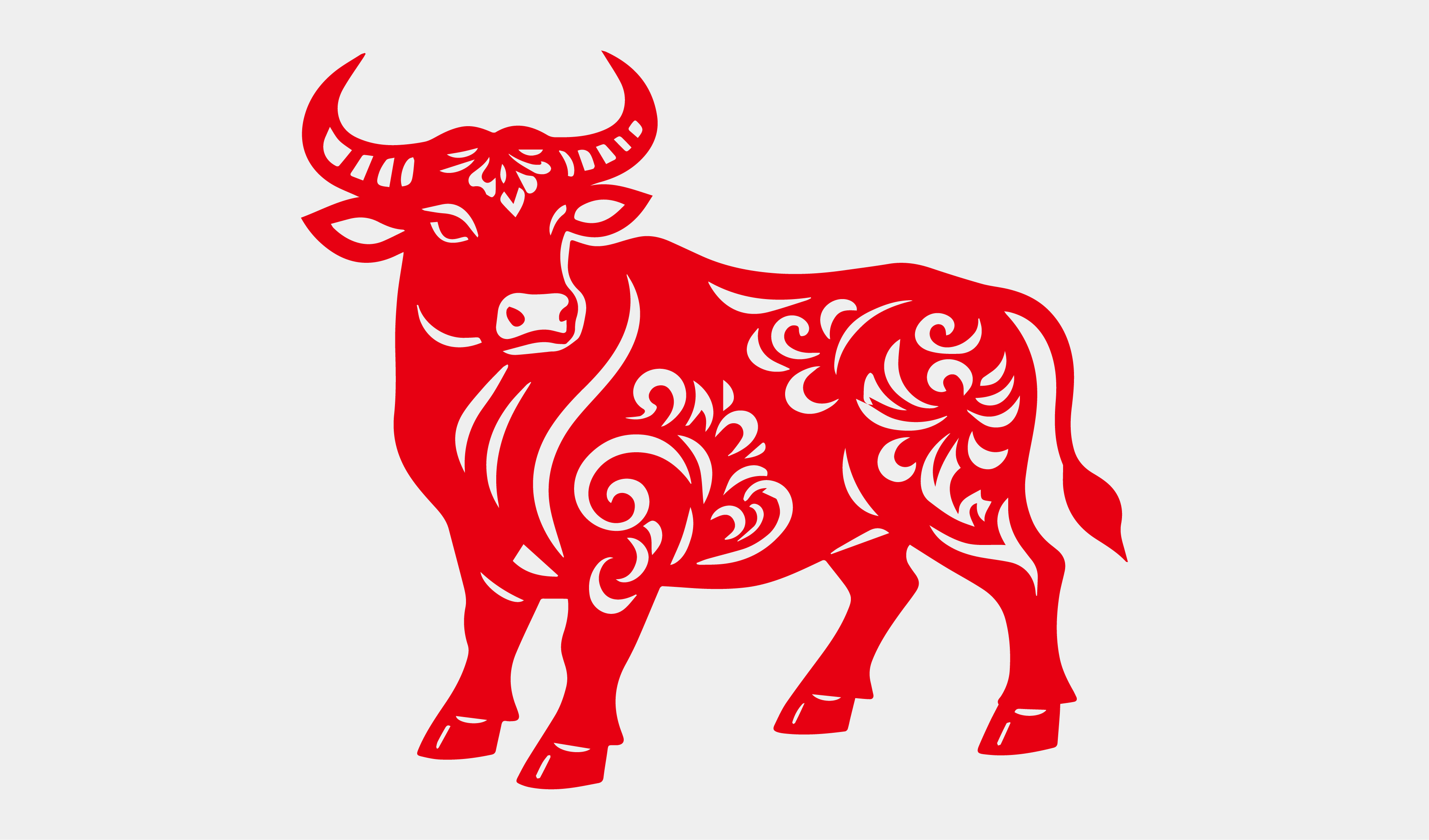 新年-生肖剪纸-牛