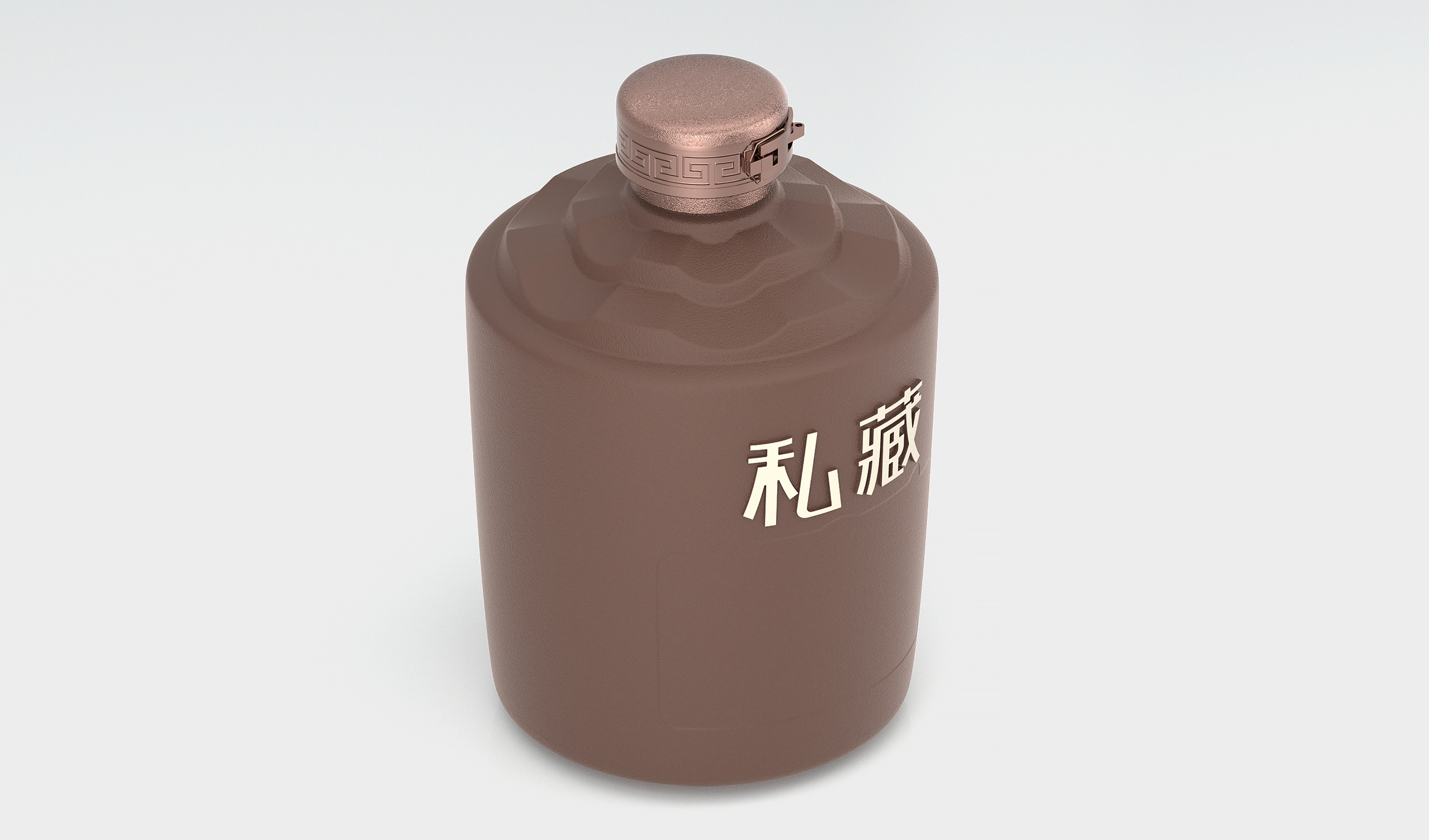 传统 商务 送礼 封坛3斤酒坛子 陶瓷工艺  R10模型