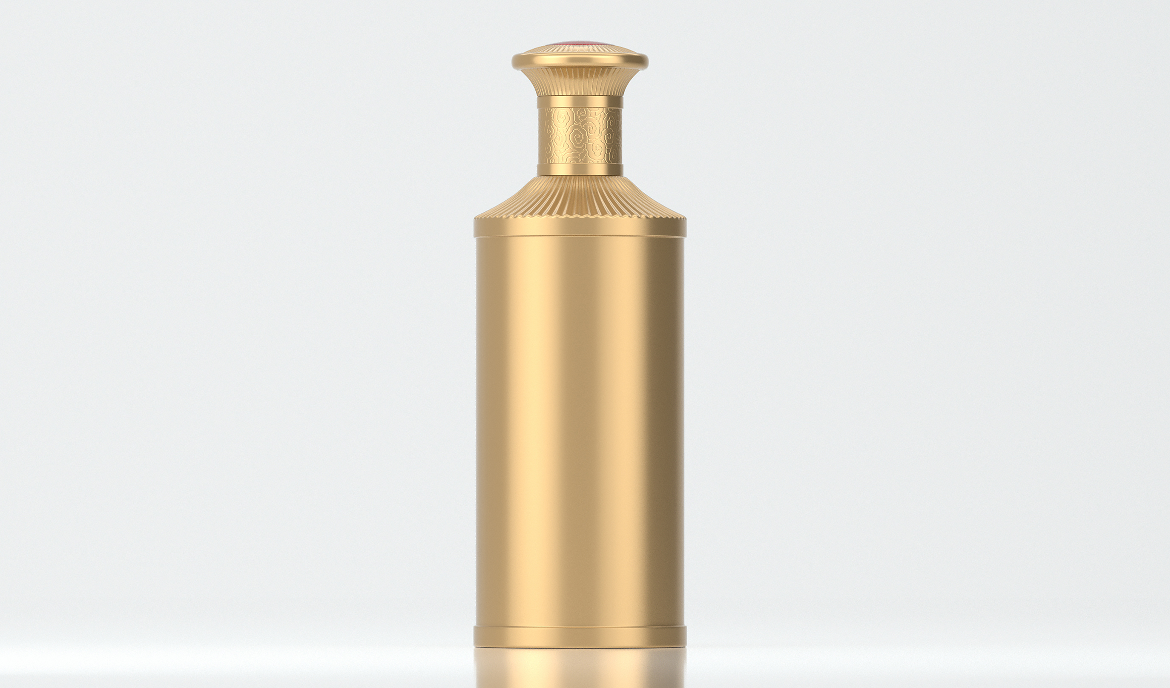 金色酒瓶 文创 传统 文化 商务 送礼 生肖 生日 喜宴 金属喷漆磨砂工艺 A50模型