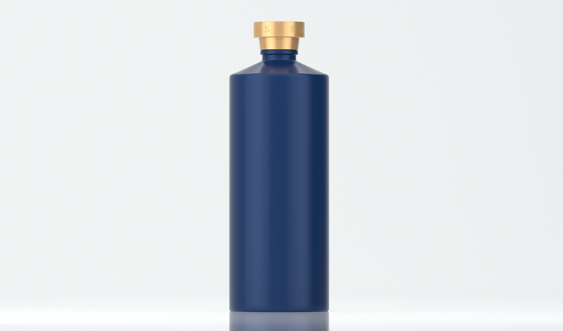 蓝色酒瓶 节日 传统 文化 商务 送礼 生肖 生日 喷色光泽工艺 A52模型