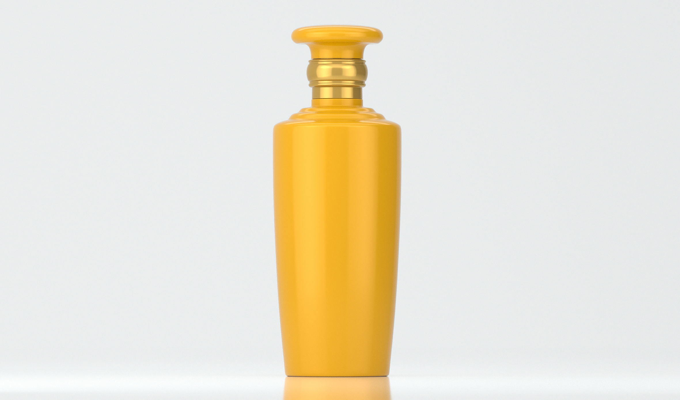 文创帝黄色酒瓶  光泽喷色工艺  A100模型