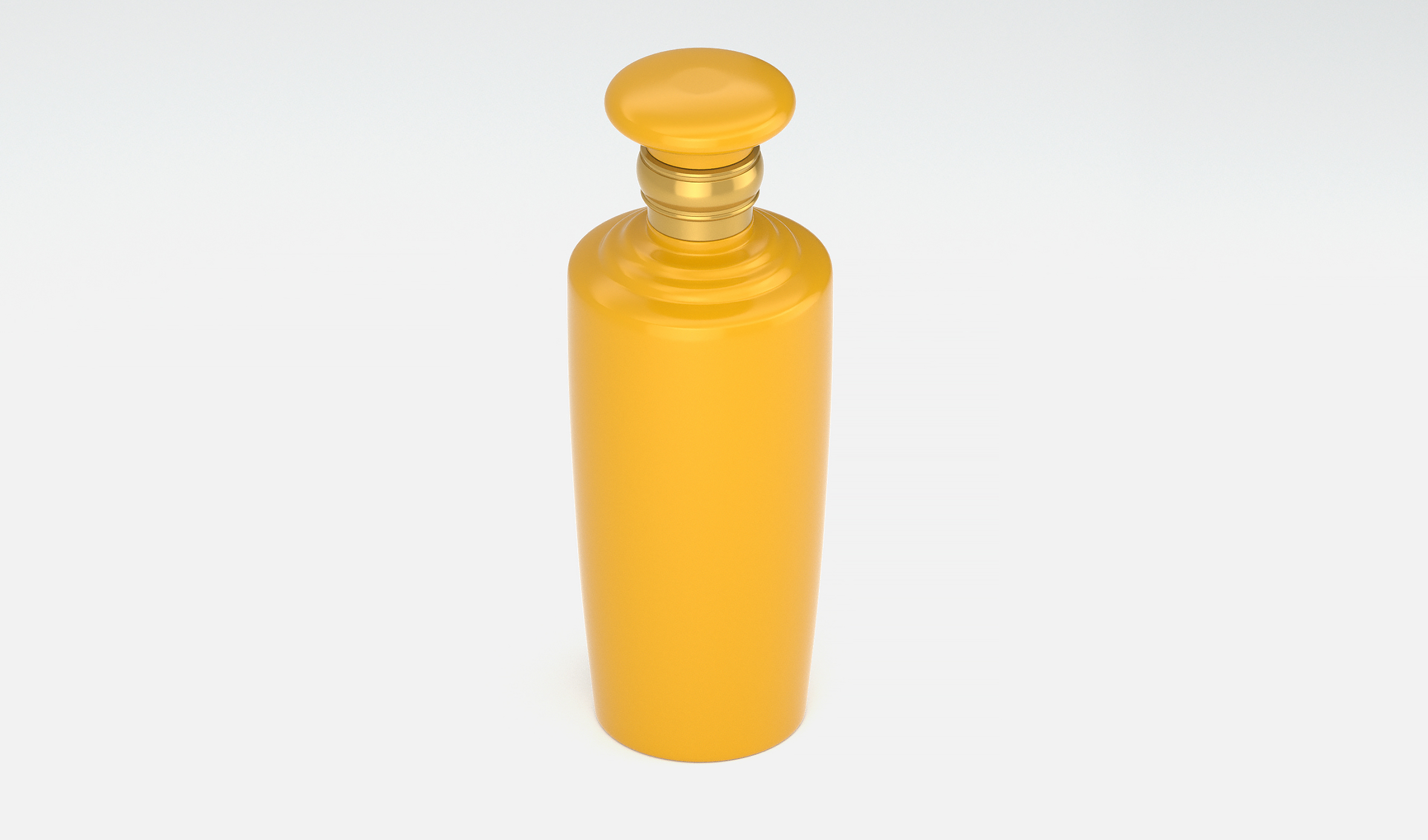 文创帝黄色酒瓶  光泽喷色工艺  A100模型