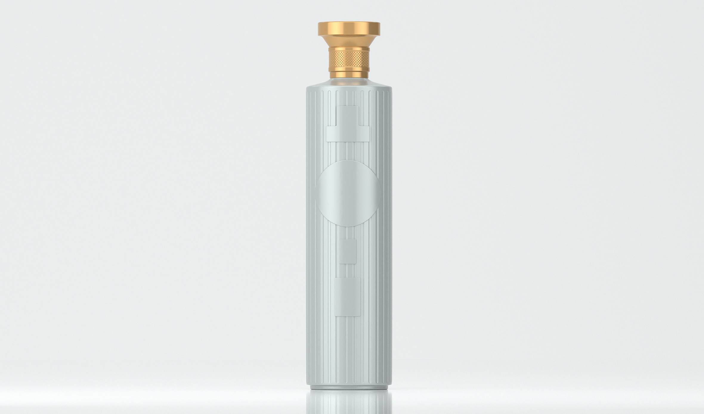 白色高款酒瓶  喷色工艺  A106模型