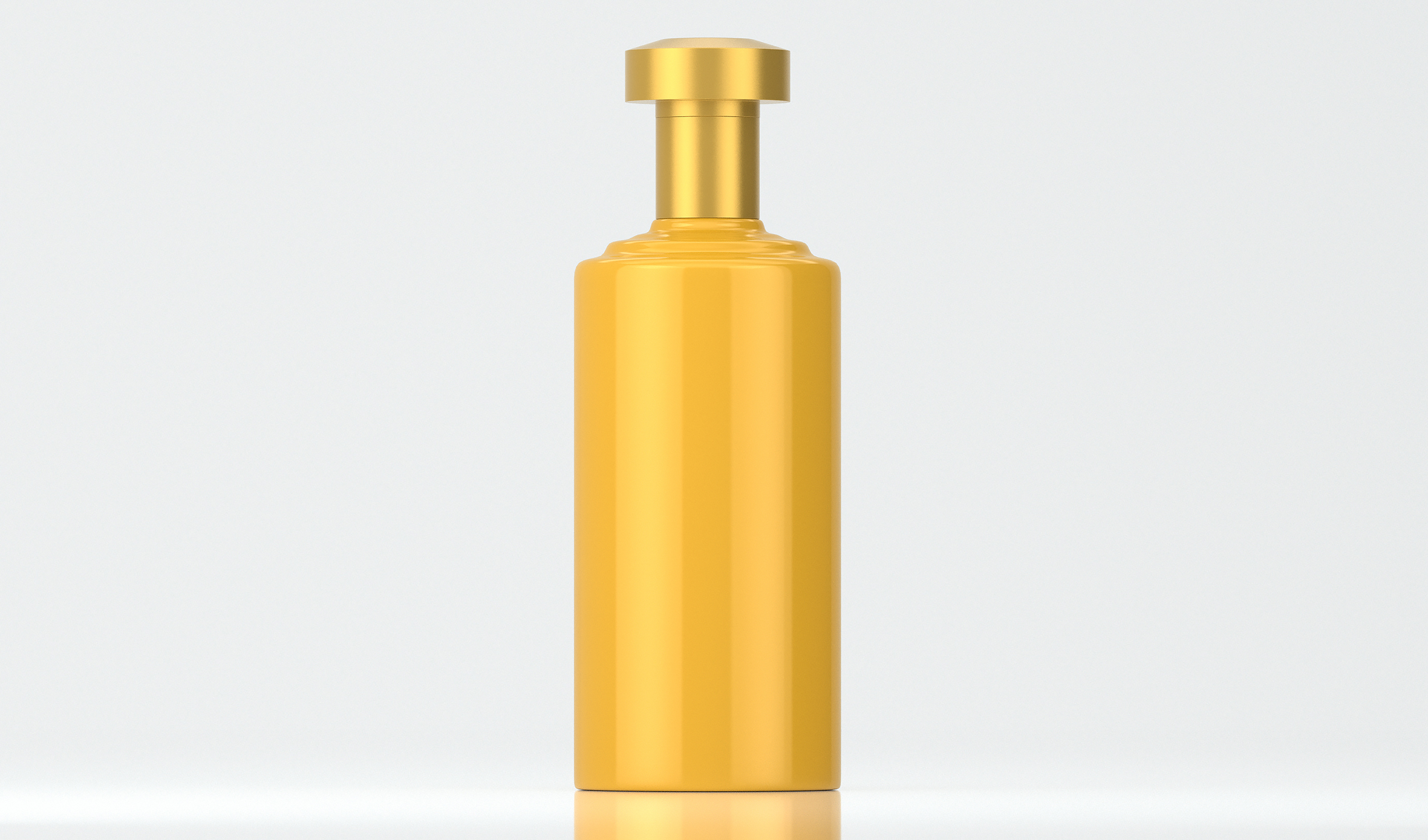 传统帝黄色酒瓶  光泽喷色工艺  A136模型