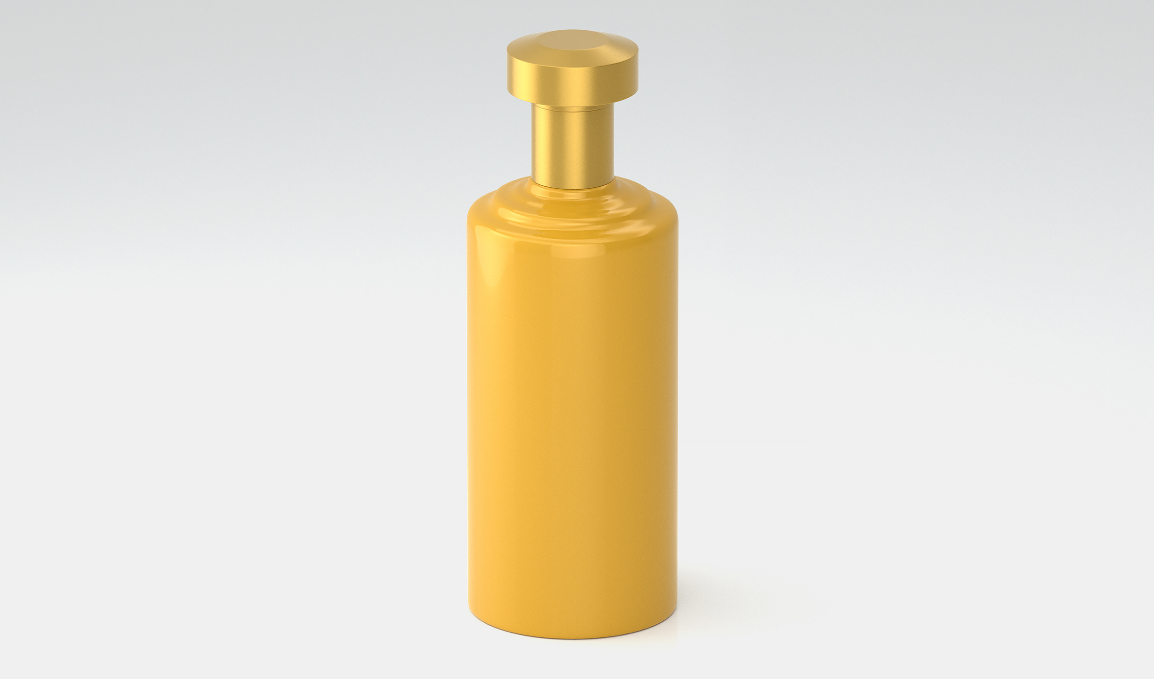 传统帝黄色酒瓶  光泽喷色工艺  A136模型