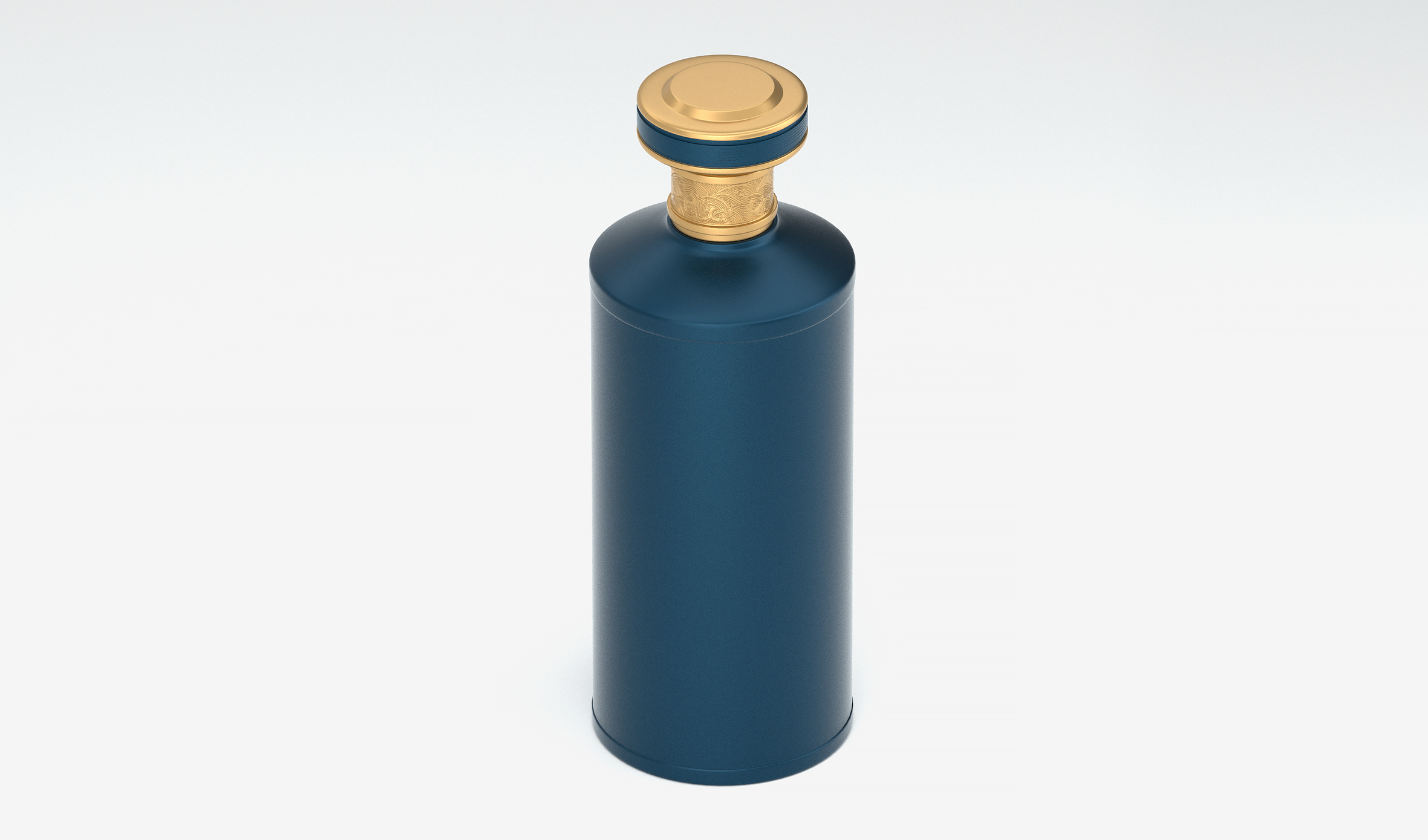 商务送礼酒瓶  金属喷漆磨砂工艺  A138模型