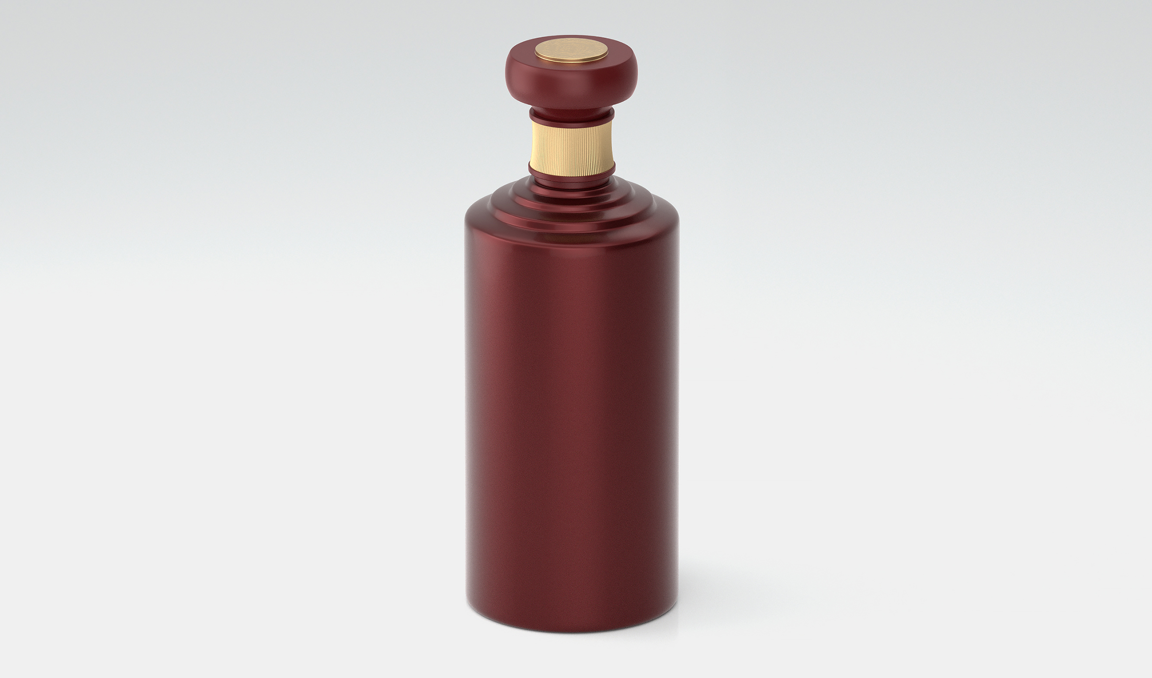 主题文创酒瓶  金属喷漆颗粒亮光工艺  A143模型