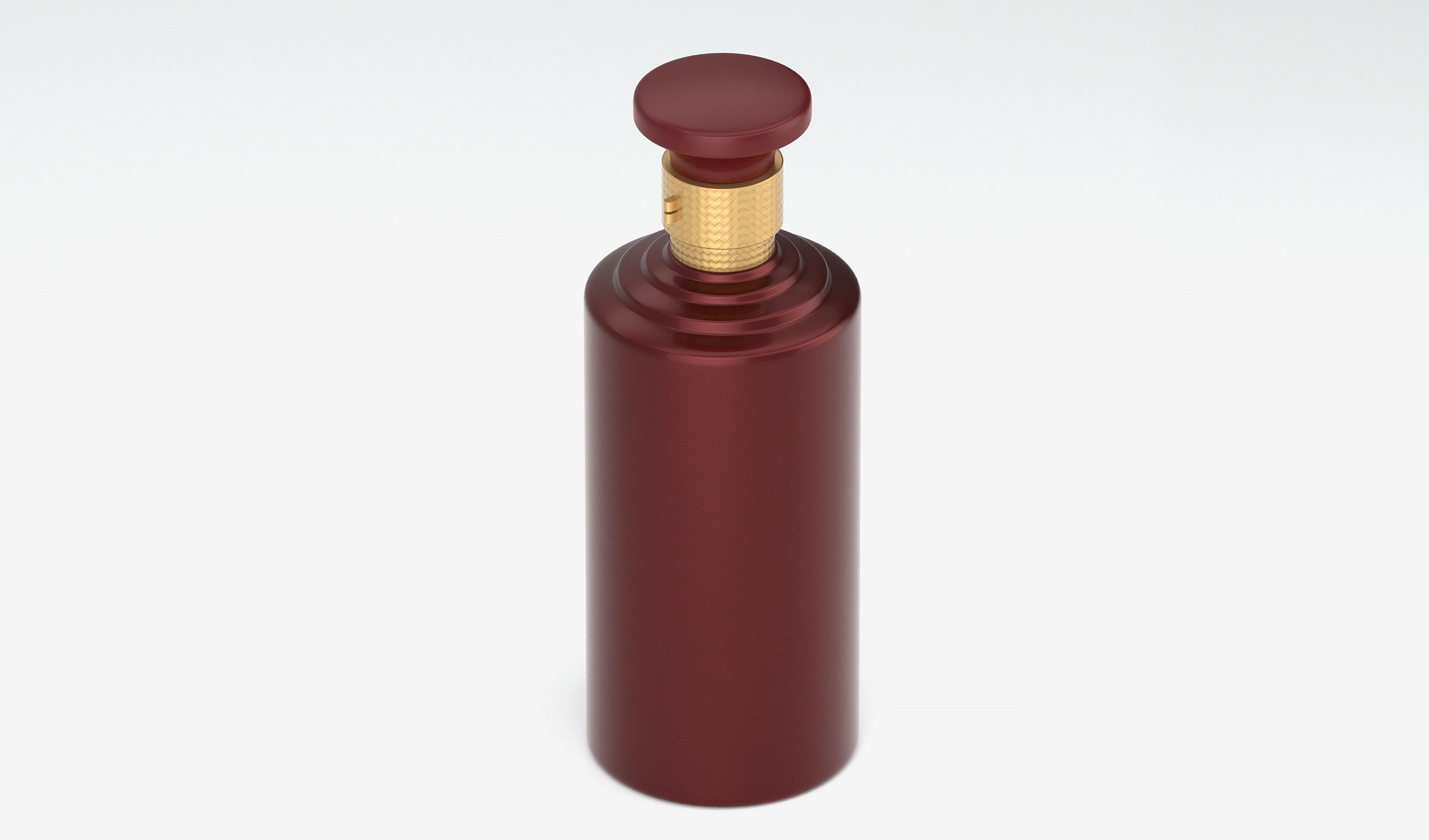 传统酱色主题酒瓶  金属喷漆工艺  A153模型