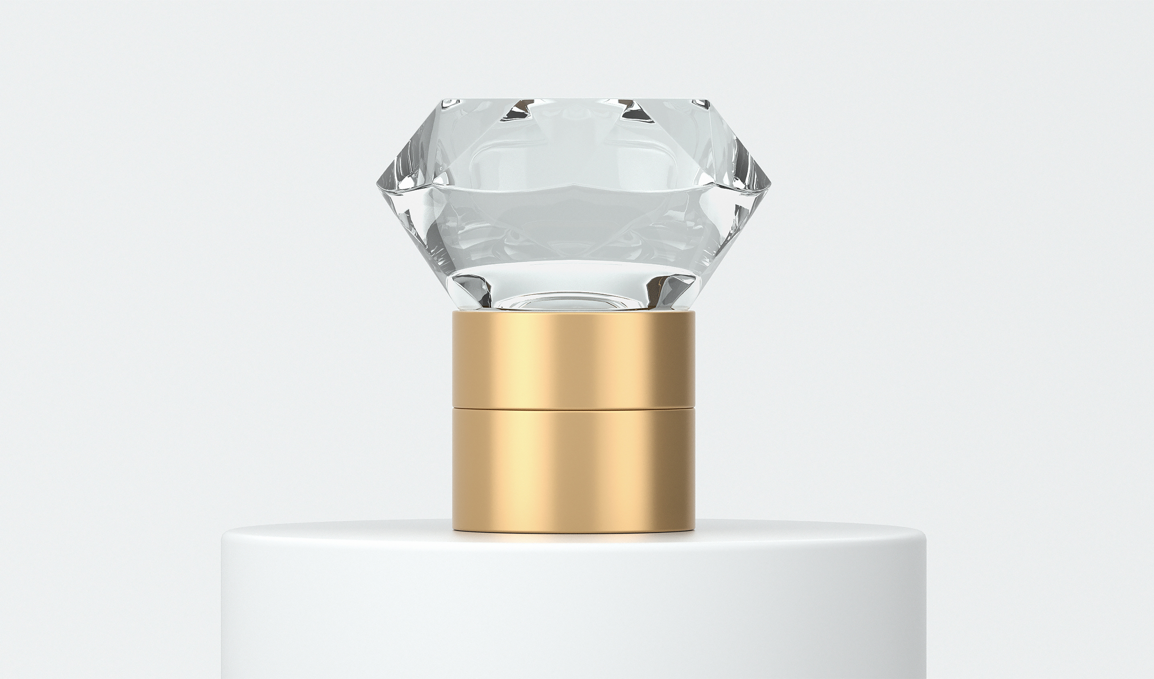 透明玻璃钻石水晶盖子 M04盖子模型